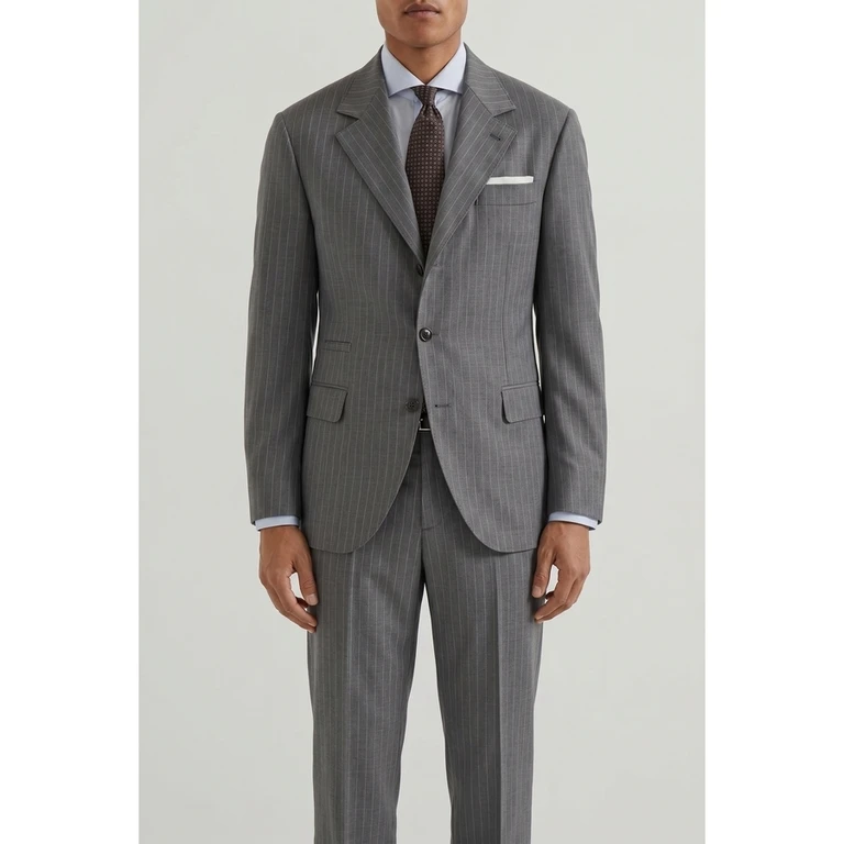 Medium Grey Wool Suit