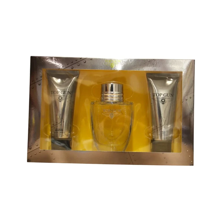 Set Top Gun: Chevron Eau De Toilette for men 100 ml + Chevron Hydrating Body Wash for body and hair 100 ml + Chevron Hydrating After-Shave Balm 100 ml