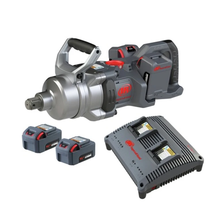 2x20V 2600 ft-lbs. Nut-Busting Torque 1 in. Square Socket Retainer Ring and Thru-Hole Cordless Impact Wrench Kit With 4 Batteries (5 Ah)