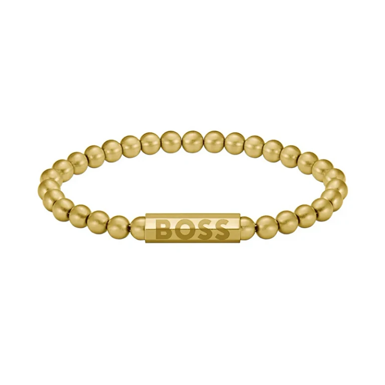 Gold Plated Beaded Bracelet Sphere 1580666 - Length: 19 Cm