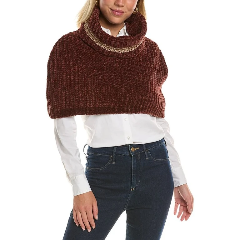 Wodark Brown Knit Scarf