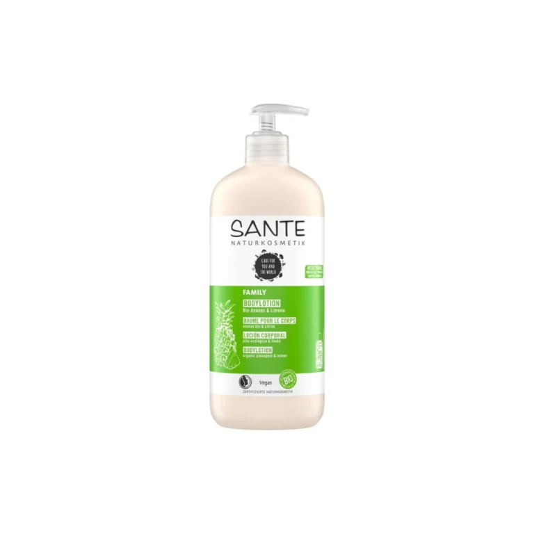 Family body lotion Organic Pineapple & Lemon, 500 ml