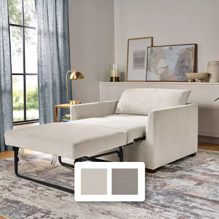 Sinclair Twin Sleeper Accent Chair:- Oatmeal