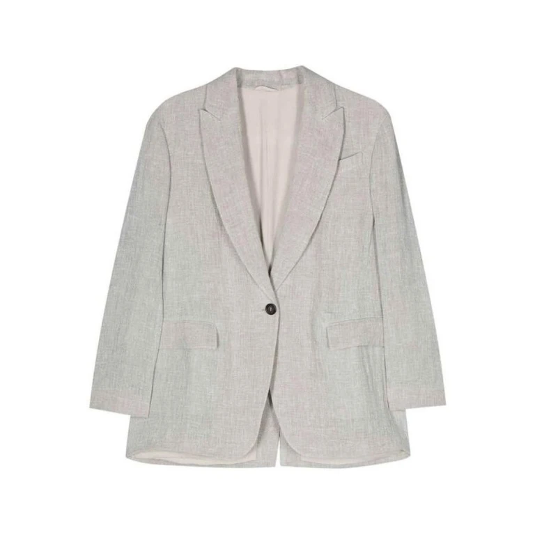 Wolight Grey Linen Blazer
