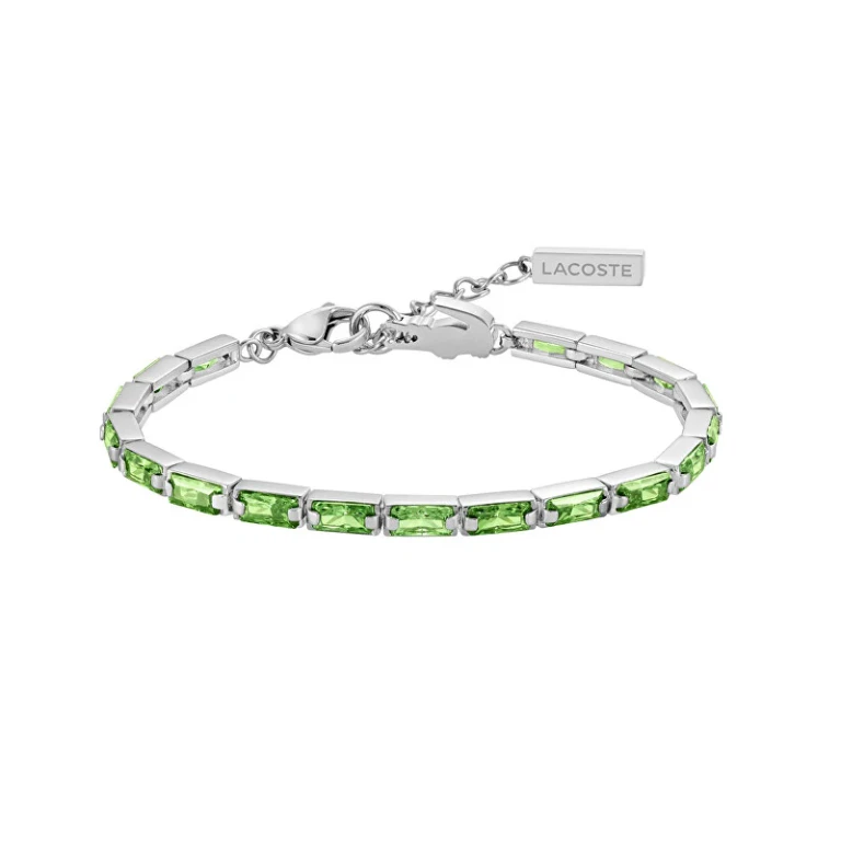 Tennis Bracelet with Green Crystals Duchessa 2040500