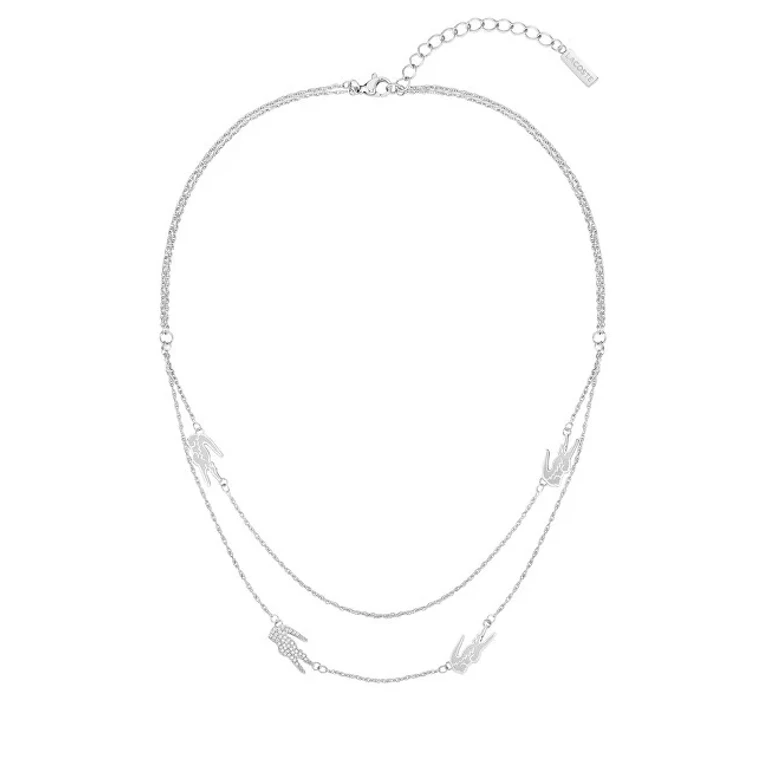 Double Steel Necklace for Women Crocodile 2040469