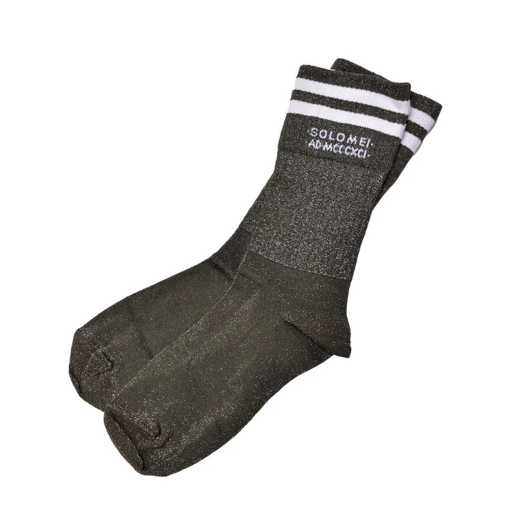 Women'S Green White Two-Tone Ankle Socks