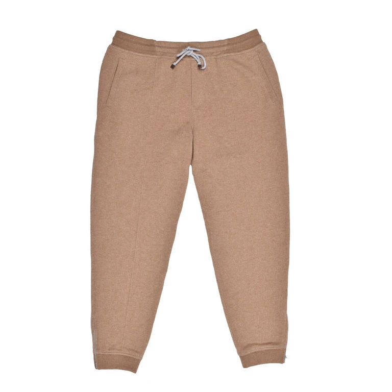 Camel Cashmere Athletic Trousers