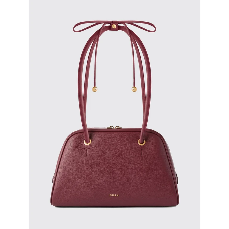 Poppy Handbag in Full-Grain Leather with Double Handles and Zip (WB02109BX45734908S)