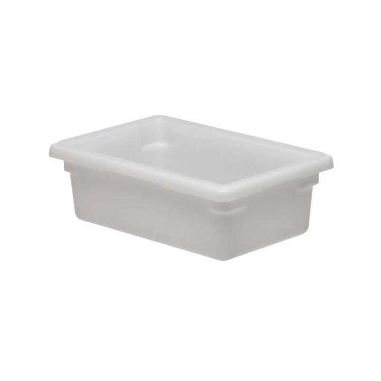 Poly Food Box, White, 18 x 12 x 6, White 3.5 gal., 1 pk. with lid
