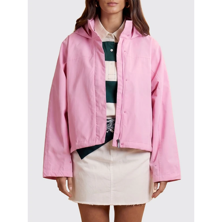 Cropped Hooded Technical Fabric Windbreaker (WCO003TW55805078)