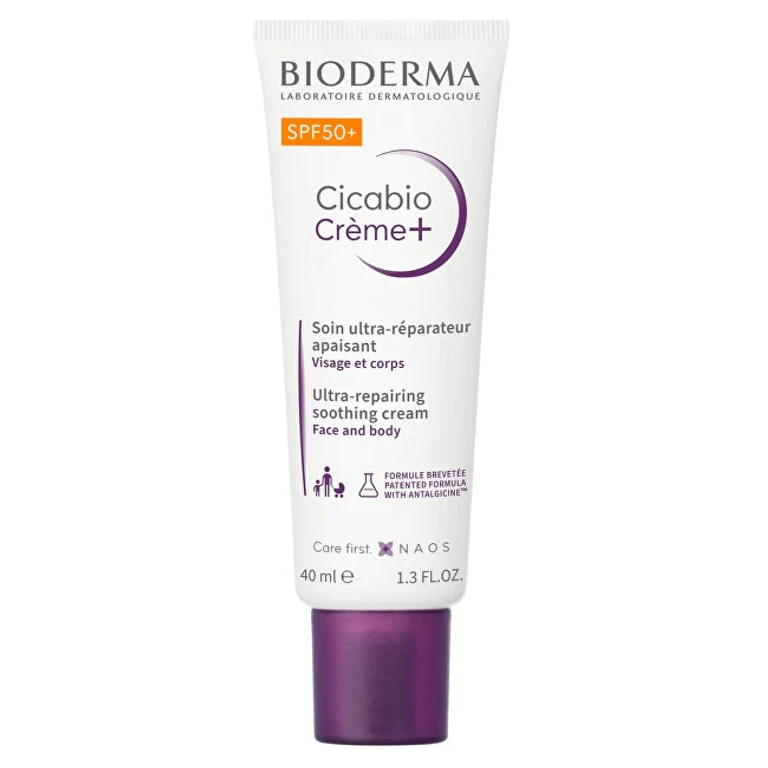 Soothing Repair Cream Spf 50 Cicabio Crème+ (Ultra-Repairing Soothing Cream) 40 ml