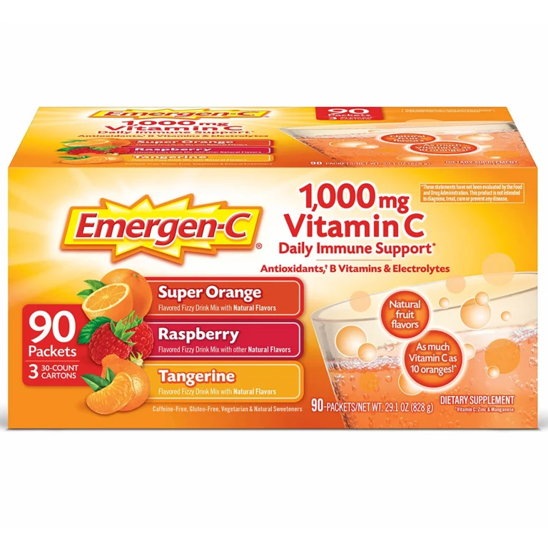 Vitamin C 1000mg Powder with Antioxidants Fizzy Drink Mix, 90 ct.