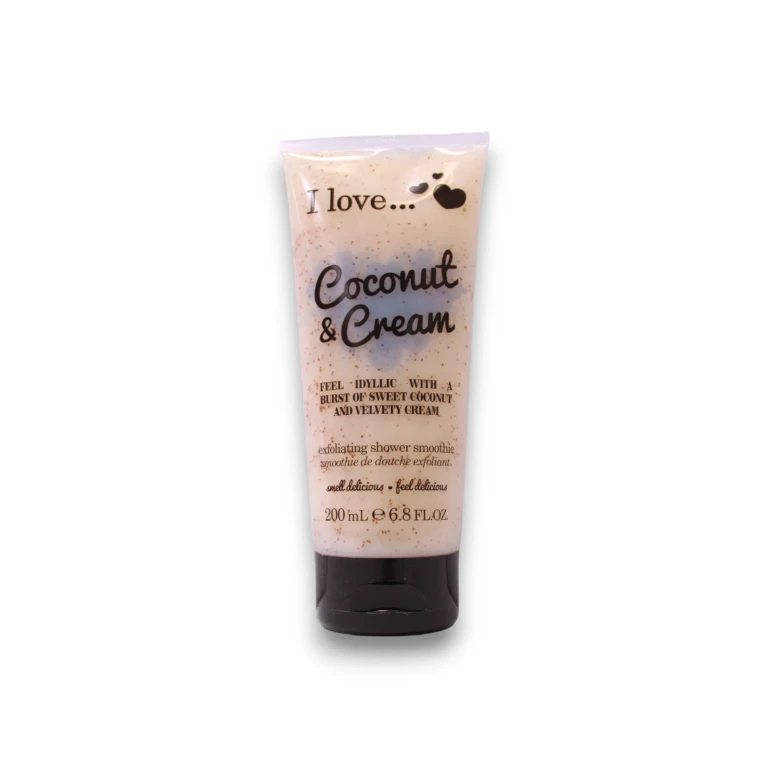 , coconut & cream, exfoliating, shower gel, 200 ml