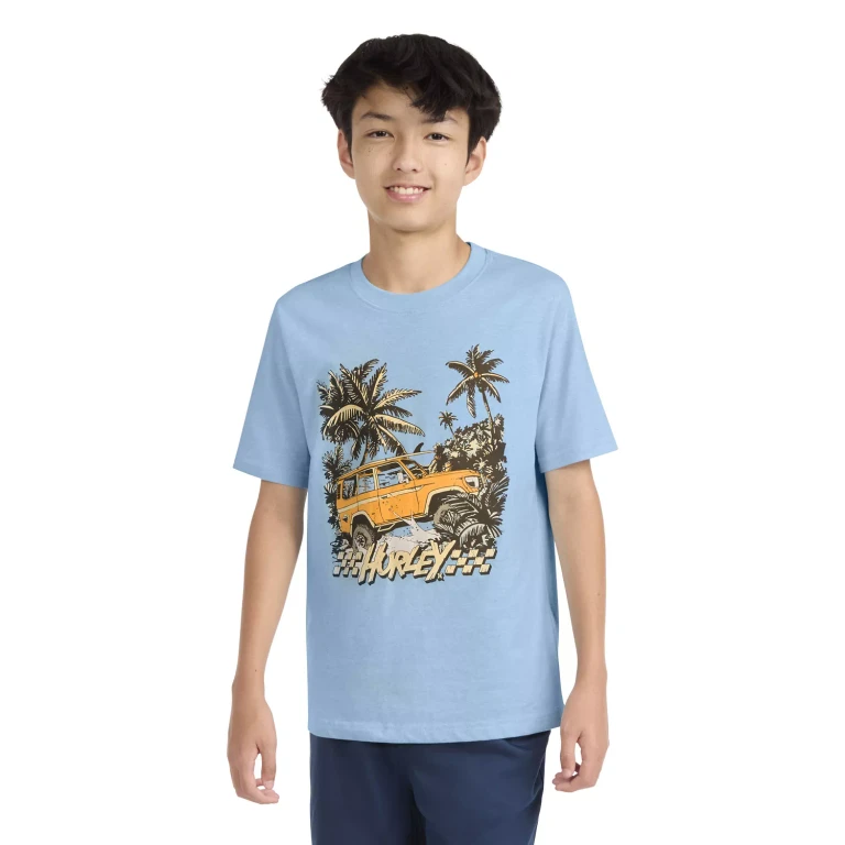 Boys Graphic Tee Blue XXL 18/20:- Blue, XXL 18/20