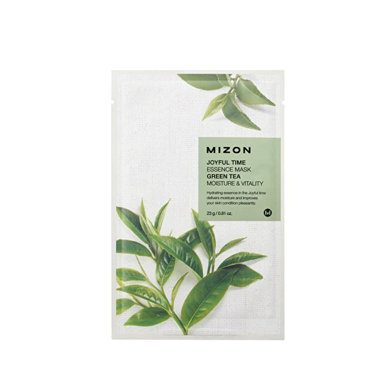 Joyful Time (Essence Mask Green Tea) Green Tea Face Mask Verde For Hydration And Vitality
