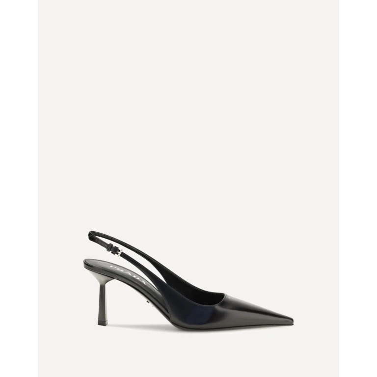 Leather slingback Pumps Female 38.5