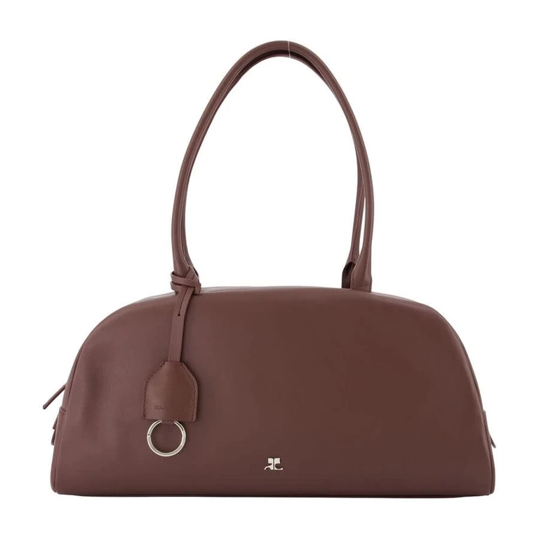 Leather Shoulder Bag â Burgundy
