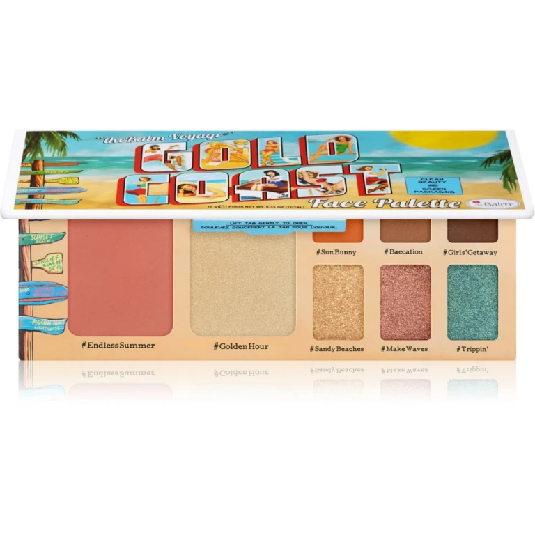 Face Palette TheBalm Voyage Gold Coast 10g