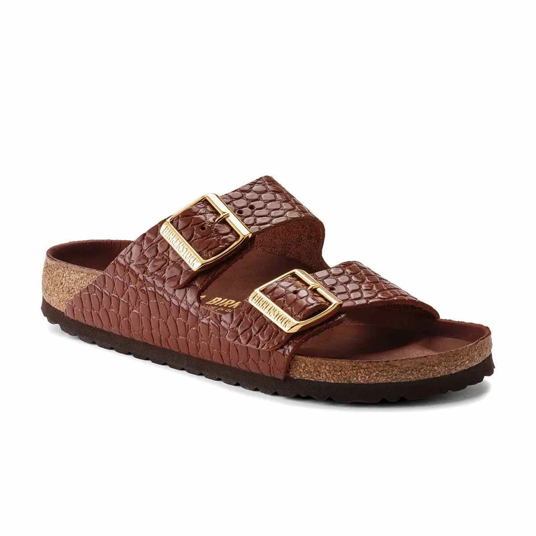 Arizona Reptile Leather Chocolate