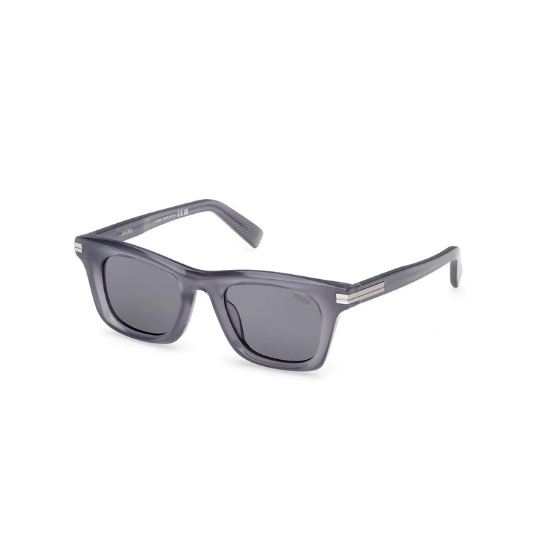 Polarized Smoke Square Mens Sunglasses EZ0270-F 20D 52
