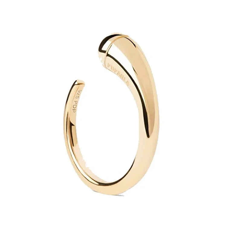 Loop Essentials An01-D01 Open Ring Gold Plated - Size: 56 Mm