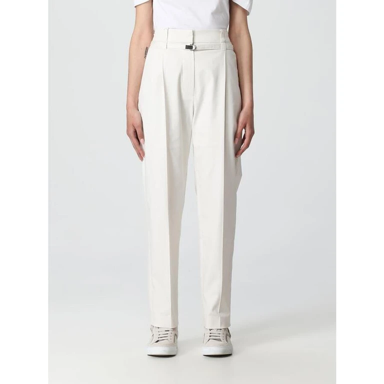 Wooff White Tapered Cotton Trousers
