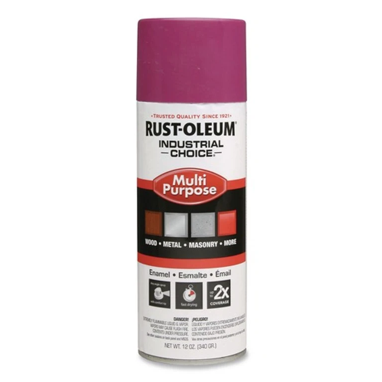 1670830 Industrial Choice 1600 System 12 oz. Aerosol Can Multi-Purpose Enamel Spray Paint - Gloss Purple (6/Carton)