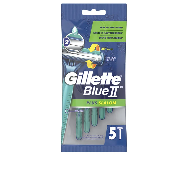 Blue Ii Plus Slalom Disposable Razor Blade 5 U