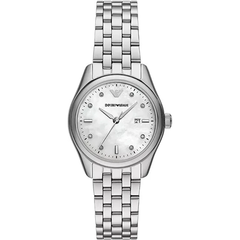 AR11614 Men's Steel Leather Watch Elegante