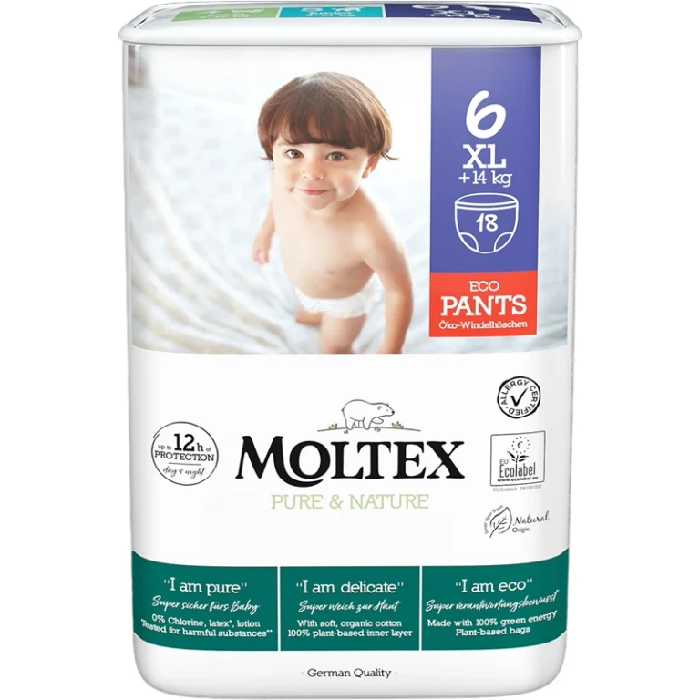 Pure & Nature XL Size 6 disposable pull-up diapers 14+ kg 18 pieces