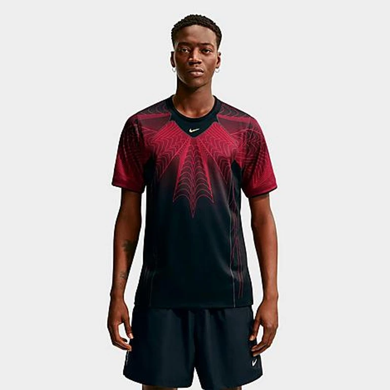 Men's Canada x NOCTA Academy Pro Soccer Top in Black/University Red/Sonic Yellow Size: Small