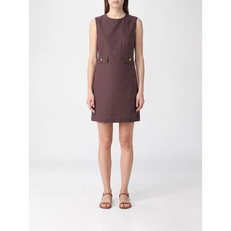 PAROSH Dress Woman color Brown (D731377GRAISA26008)