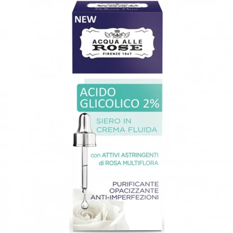 Fluid Cream Serum Glycolic Acid 2% Purifying Mattifying 30 ml