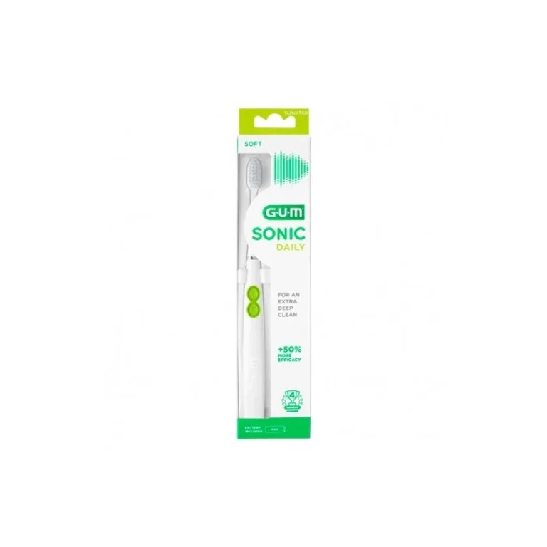Gum Sonic Daily white battery toothbrush