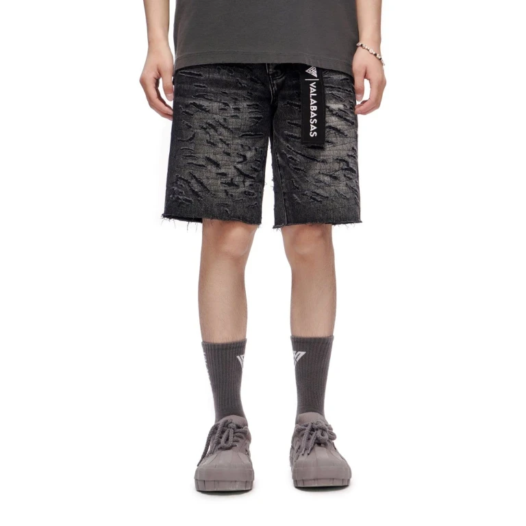 Scrape Shorts - Grey Wash