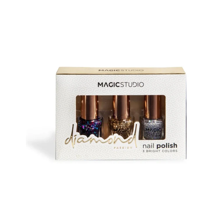 Idc Magic Studio Diamond 3 Nail Polishes