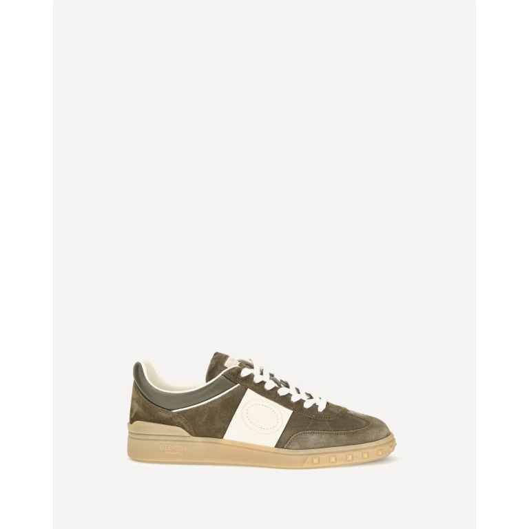 Low Top Upvillage Sneakers in suede split leather and nappa calfskin Male 43