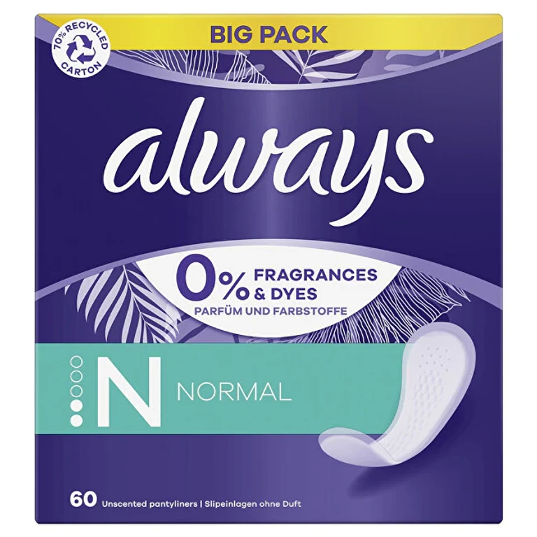 Daily Fresh Normal panty liners without fragrance 60 pcs