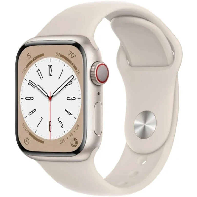 Watch Series 8 45mm Gps Aluminum Starlight + Starlight Sport Band 32gb KH1