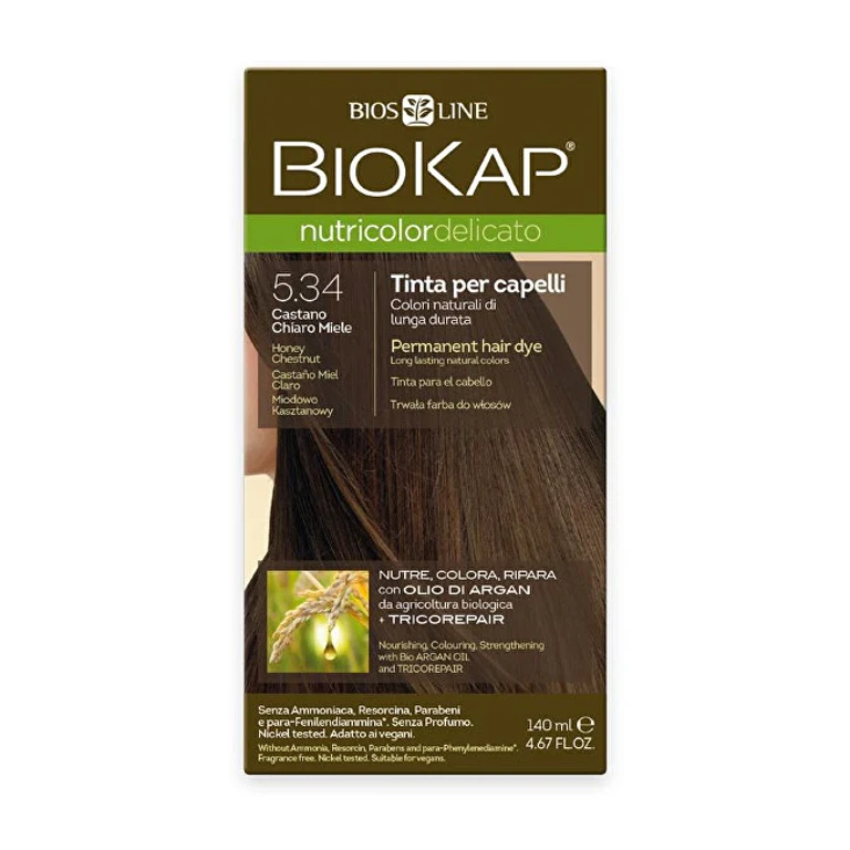 NUTRICOLOR DELICATO - Hair color - 5.34 Chestnut honey 140 ml