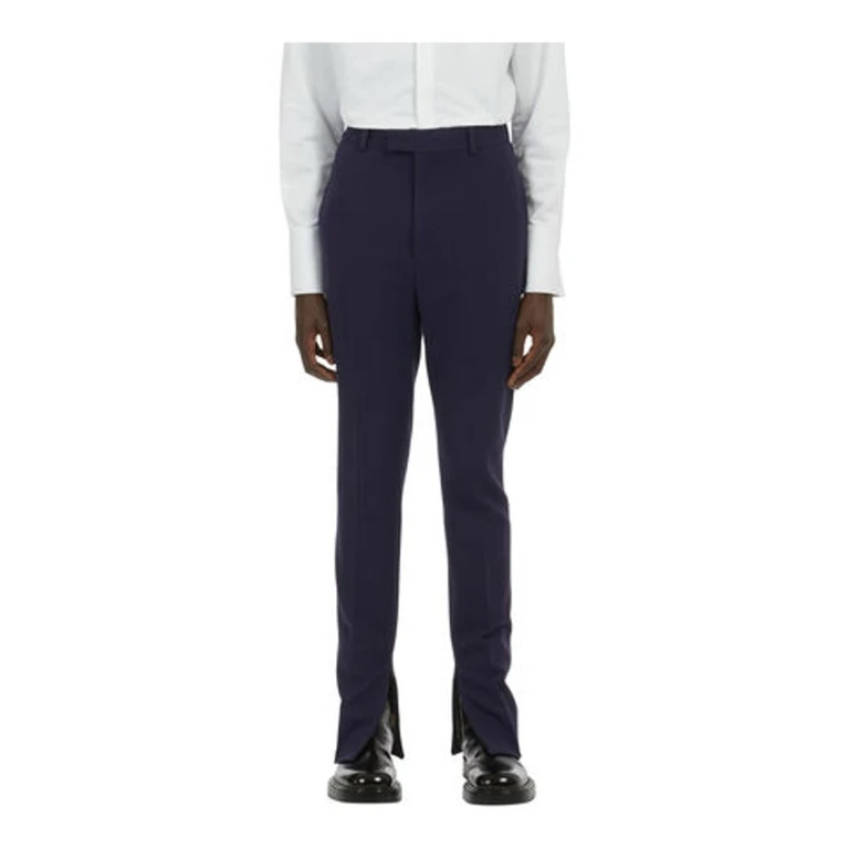 Tailored Trousers with Ankle Zip Detail