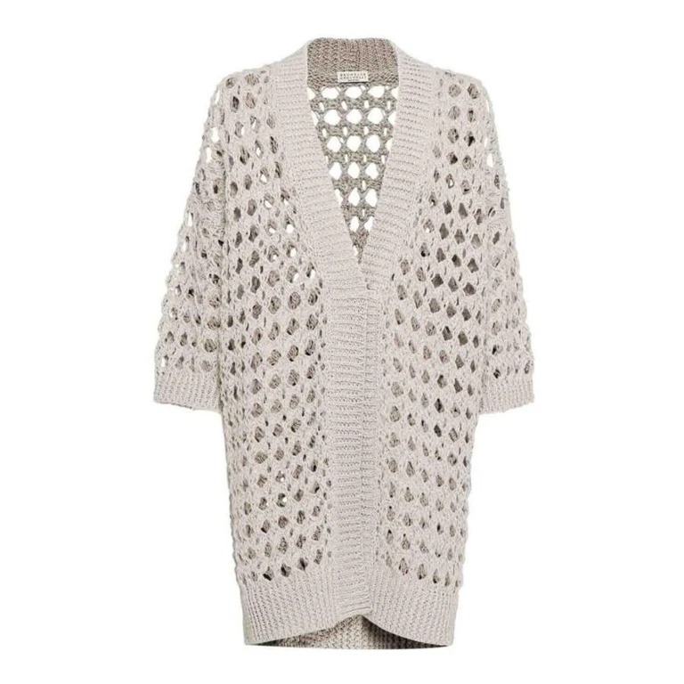 Wolight Beige Openwork Sweater