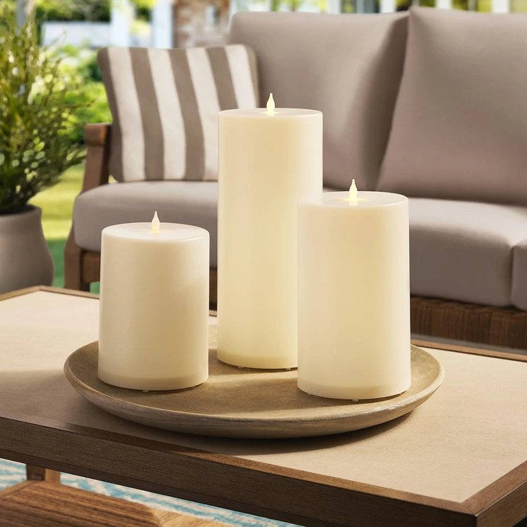 Outdoor Flameless LED Candle, 3-Pack