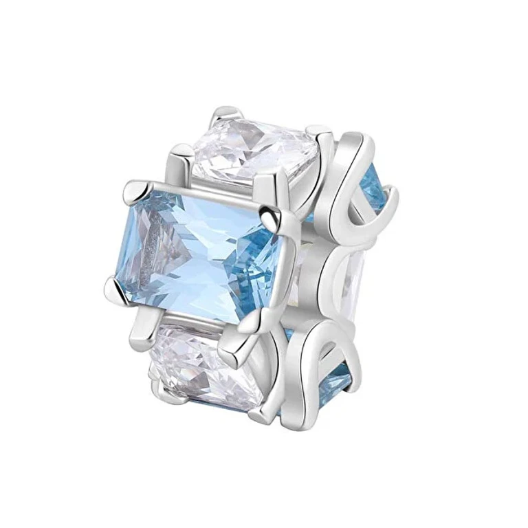 Fancy Cloud Light Blue FCL02 Polished Silver Pendant