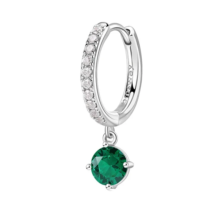 Single Earring Fancy Life Green FLG82 Circle