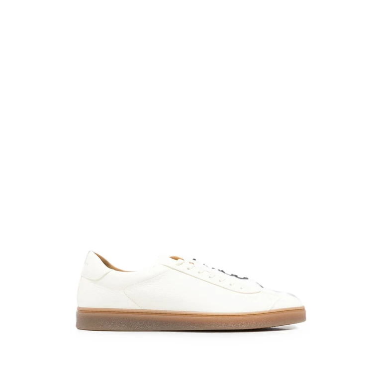 Grained Leather Sneakers