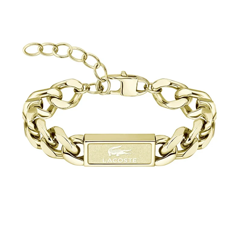 Men's Bracelet Solid Gold Plated Backhand 2040440