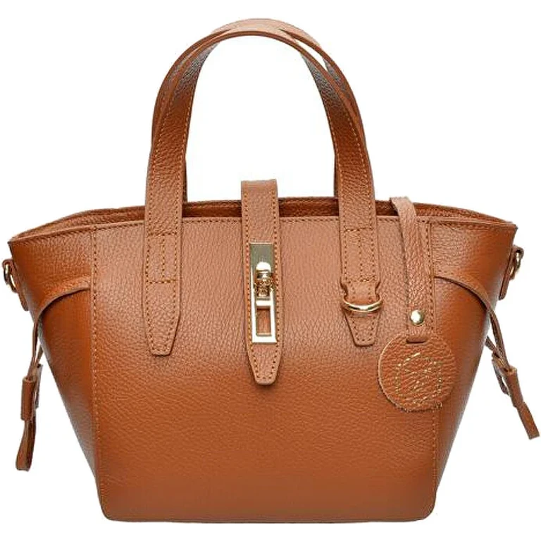 Women's Leather Handbag 127 cognac