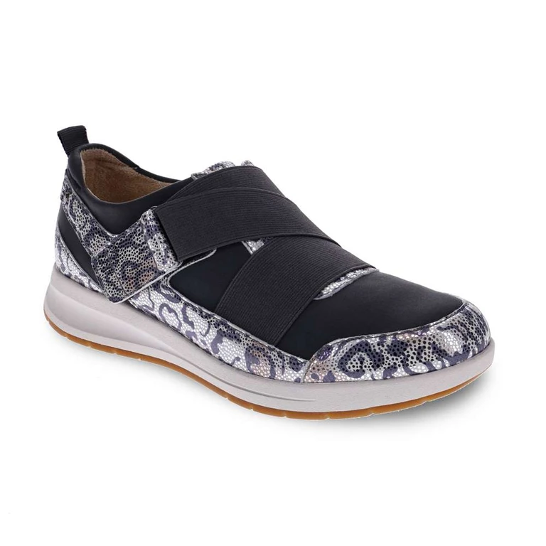 Virginia Adjustable Casual Sneaker - Silver Safari